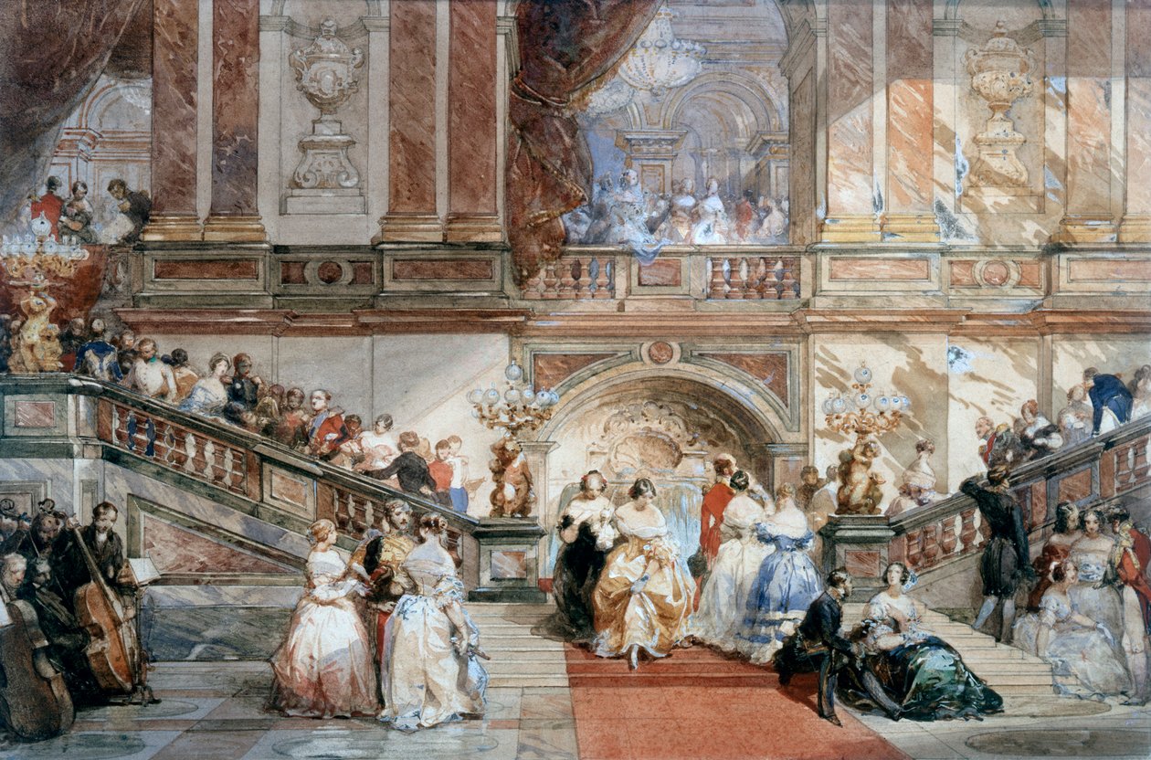 Ball Hotel de Villessa, 1860 tekijältä Eugene Louis Lami
