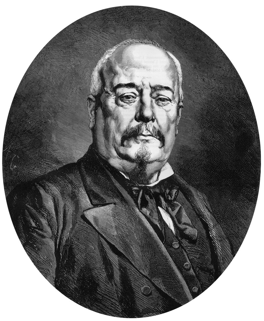 Francois-Achille Bazaine, kaiverrus Maunouryn valokuvan mukaan. tekijältä Eugene Manoury