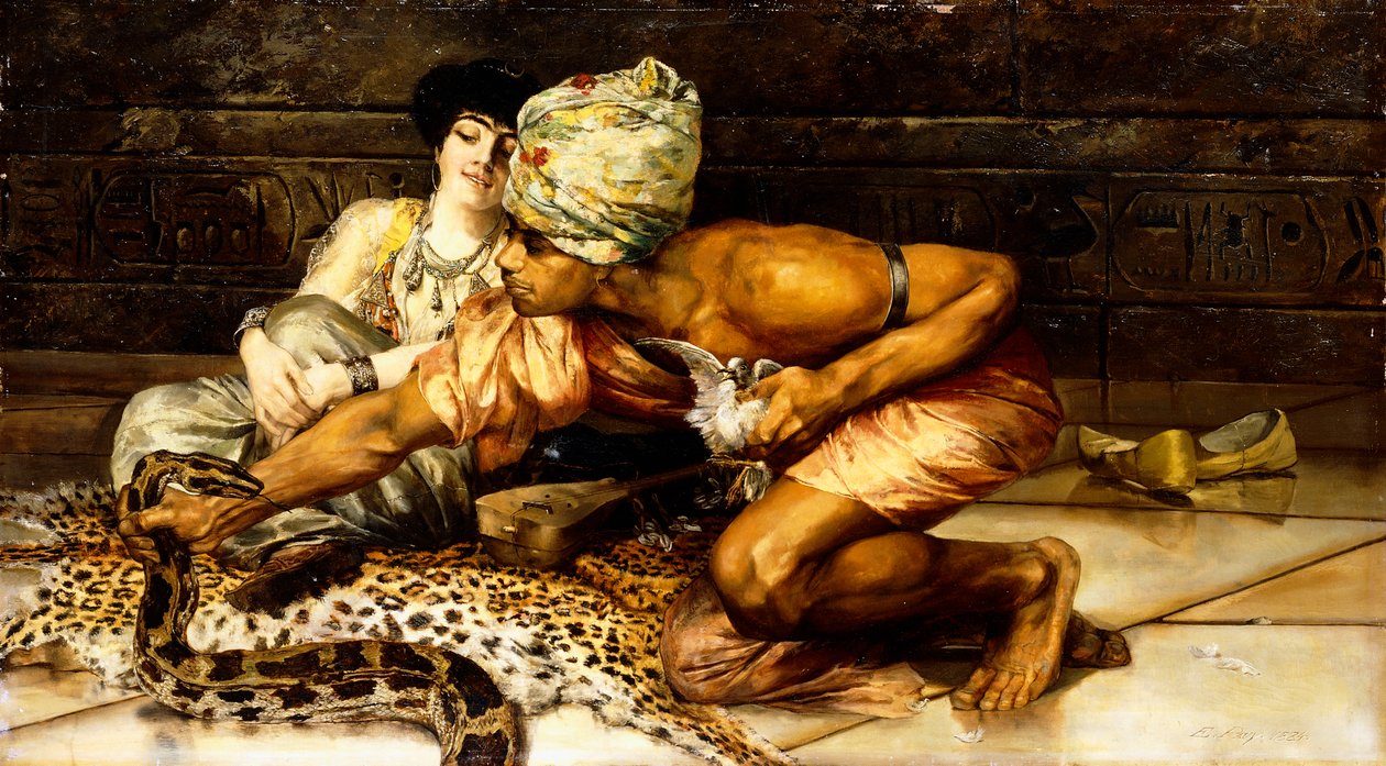 The Snake Charmer, 1884 tekijältä Eugene Pavy