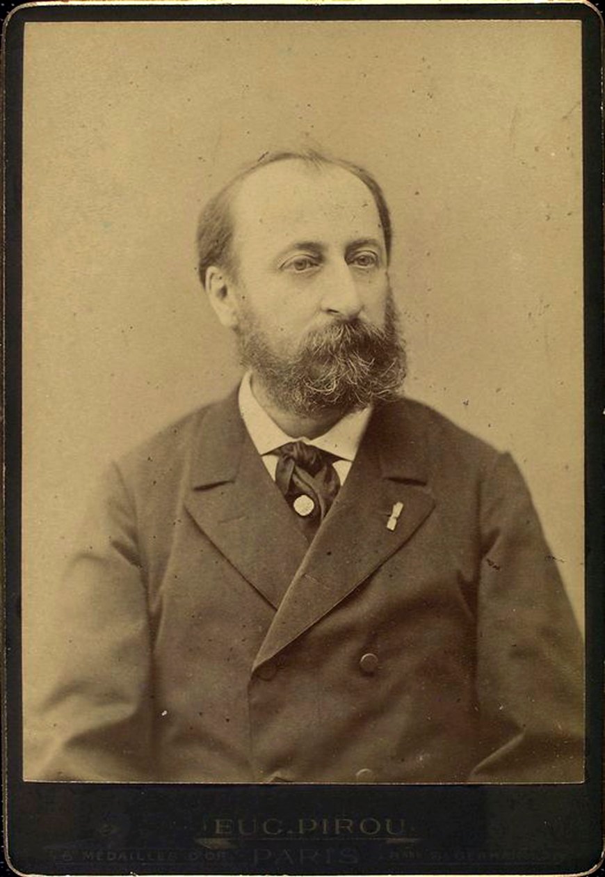 Camille Saint-Saens, ranskalainen säveltäjä, kapellimestari, urkuri ja pianisti, 1800-luvun loppu tekijältä Eugene Pirou