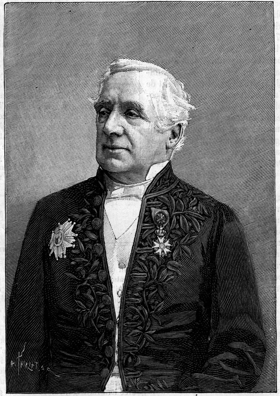 Paroni Felix Hippolyte Larreyn (1808-1895), ranskalaisen kirurgin, tiedeakatemian ja lääketieteellisen akatemian jäsenen muotokuva tekijältä Eugene Pirou