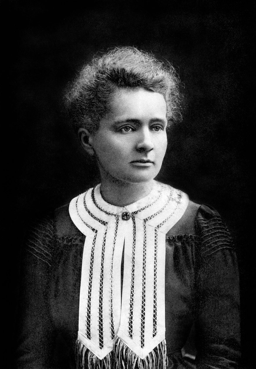 ranskalainen fyysikko Marie Curie (1867-1934) fysiikan Nobel 1903, kemian Nobel 1911, kuva Eugene Pirou tekijältä Eugene Pirou