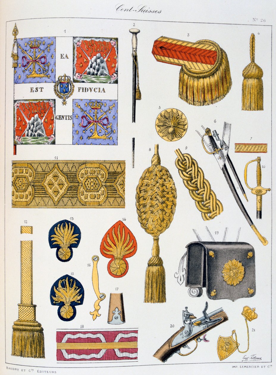 Cent-Suisses, Insignia tekijältä Eugene Titeux