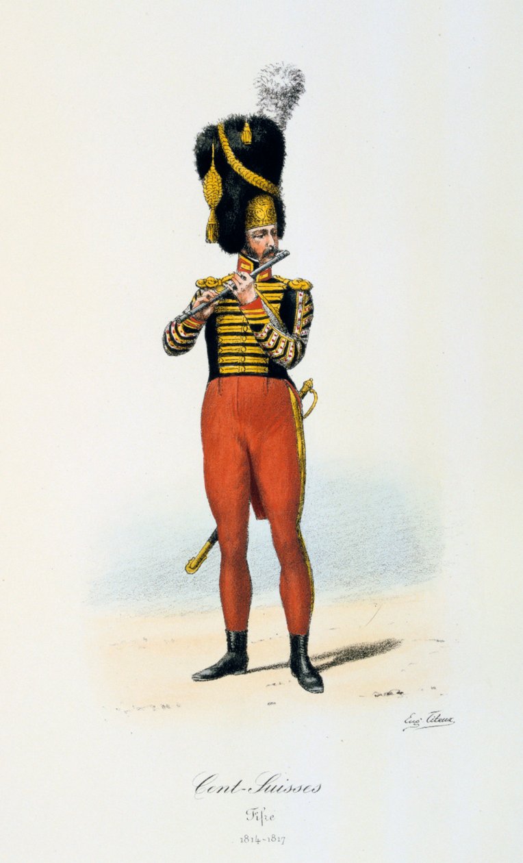 Sveitsin senttiä, Fifer, 1814-17 tekijältä Eugene Titeux