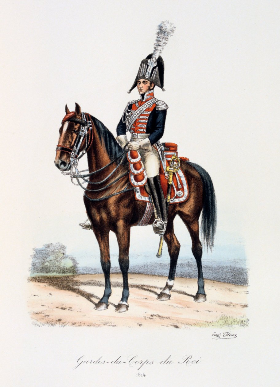 Kuninkaan henkivartijat, 1814 tekijältä Eugene Titeux