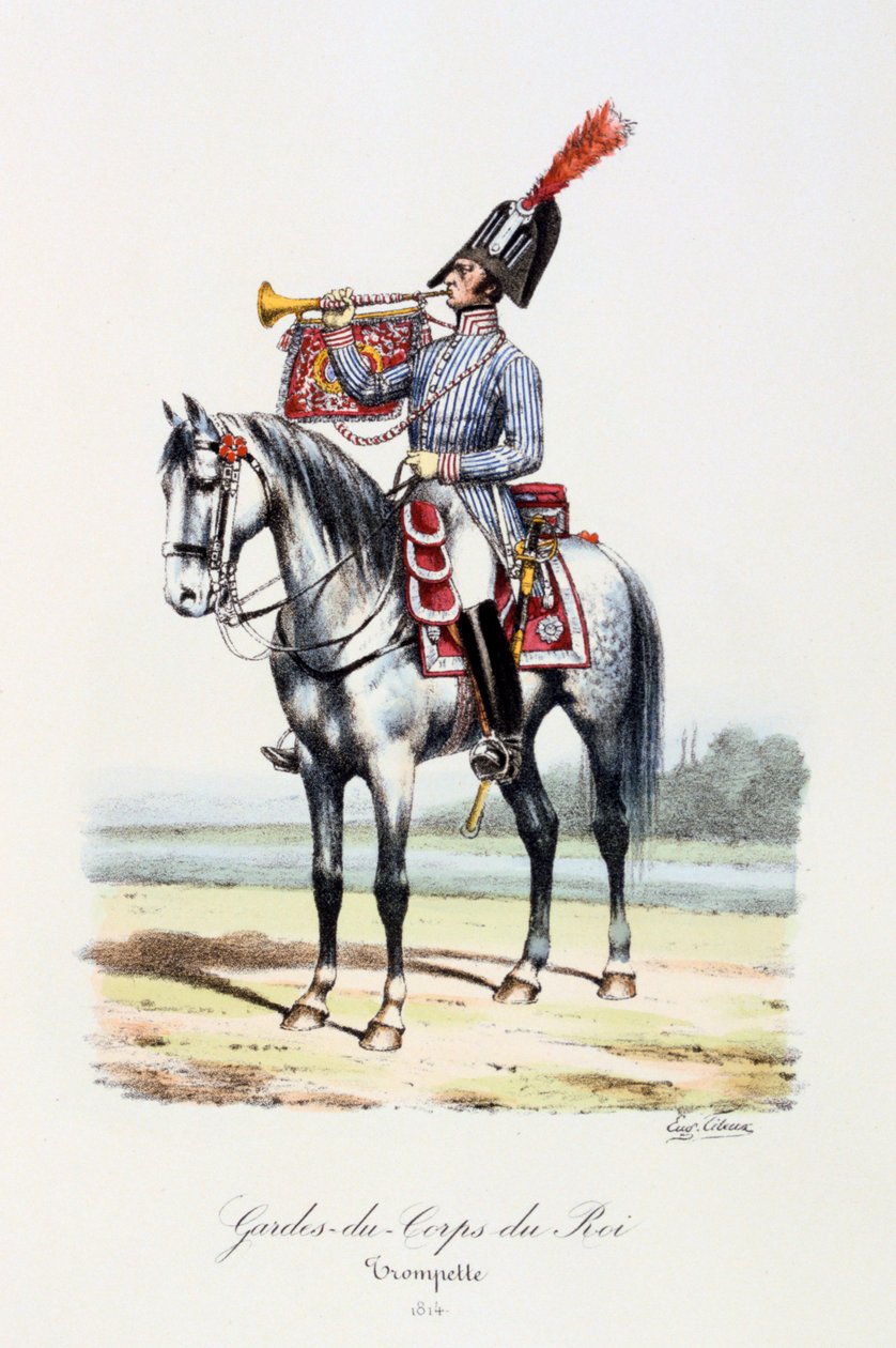 Kuninkaan henkivartijat, Trumpetisti, 1814 tekijältä Eugene Titeux