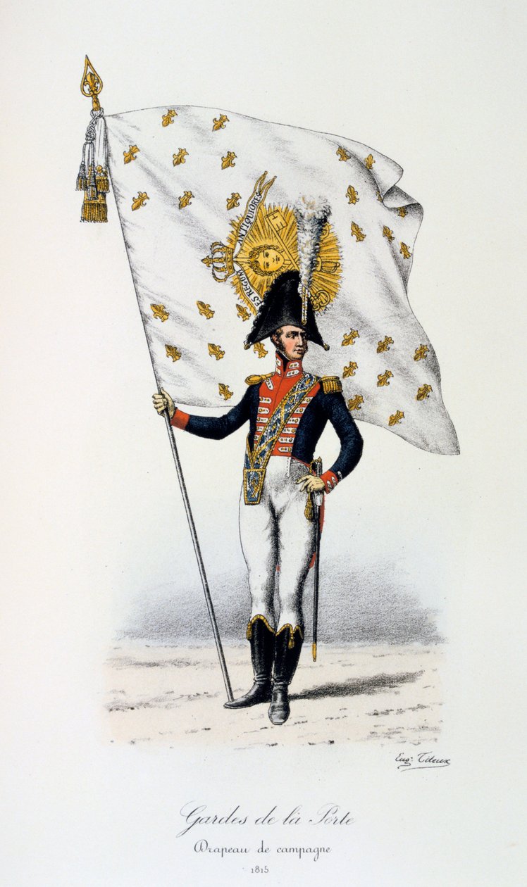 Porttivartijat, Kampanjan lippu, 1815 tekijältä Eugene Titeux