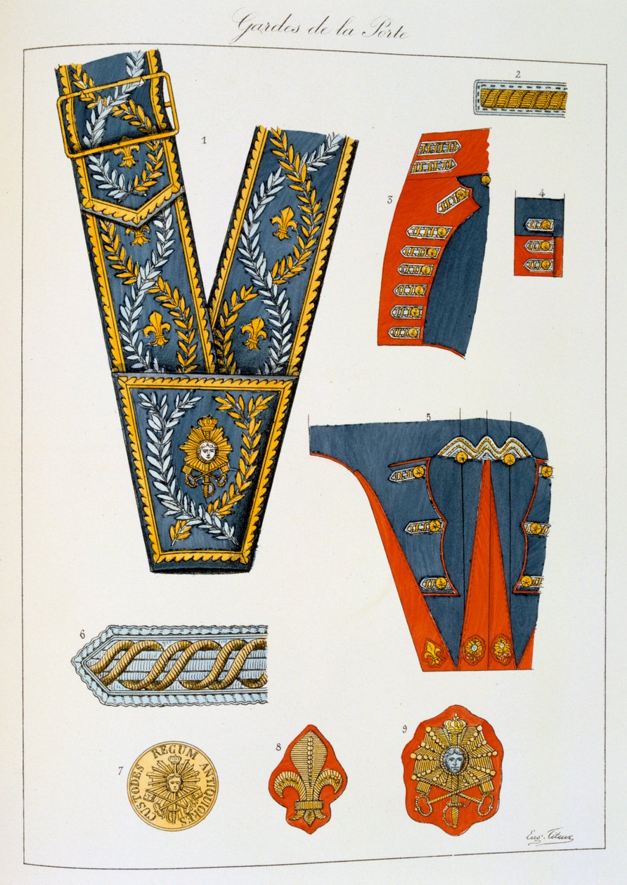 Portin vartijat, Insignia tekijältä Eugene Titeux