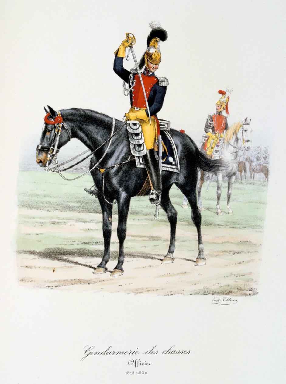 Gendarmerie des Chasses, 1815-30 tekijältä Eugene Titeux