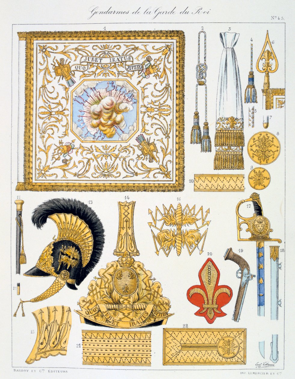 Kuninkaan kaartin santarmit, Insignia tekijältä Eugene Titeux