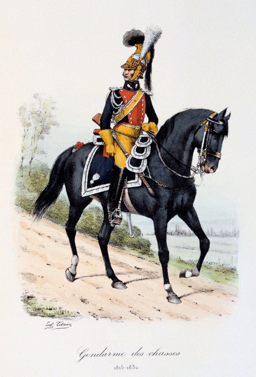 Gendarmes des Chasses, 1815-30 tekijältä Eugene Titeux