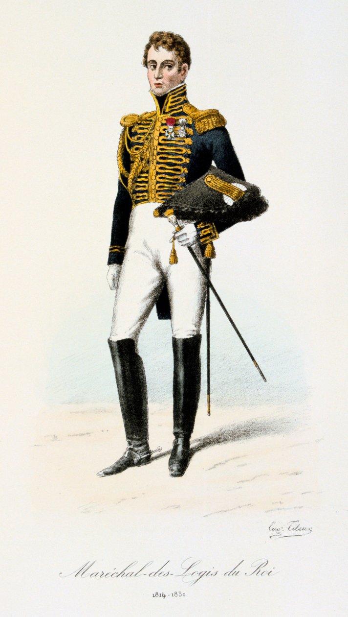 Kuninkaan Logisin marsalkka, 1814-30 tekijältä Eugene Titeux