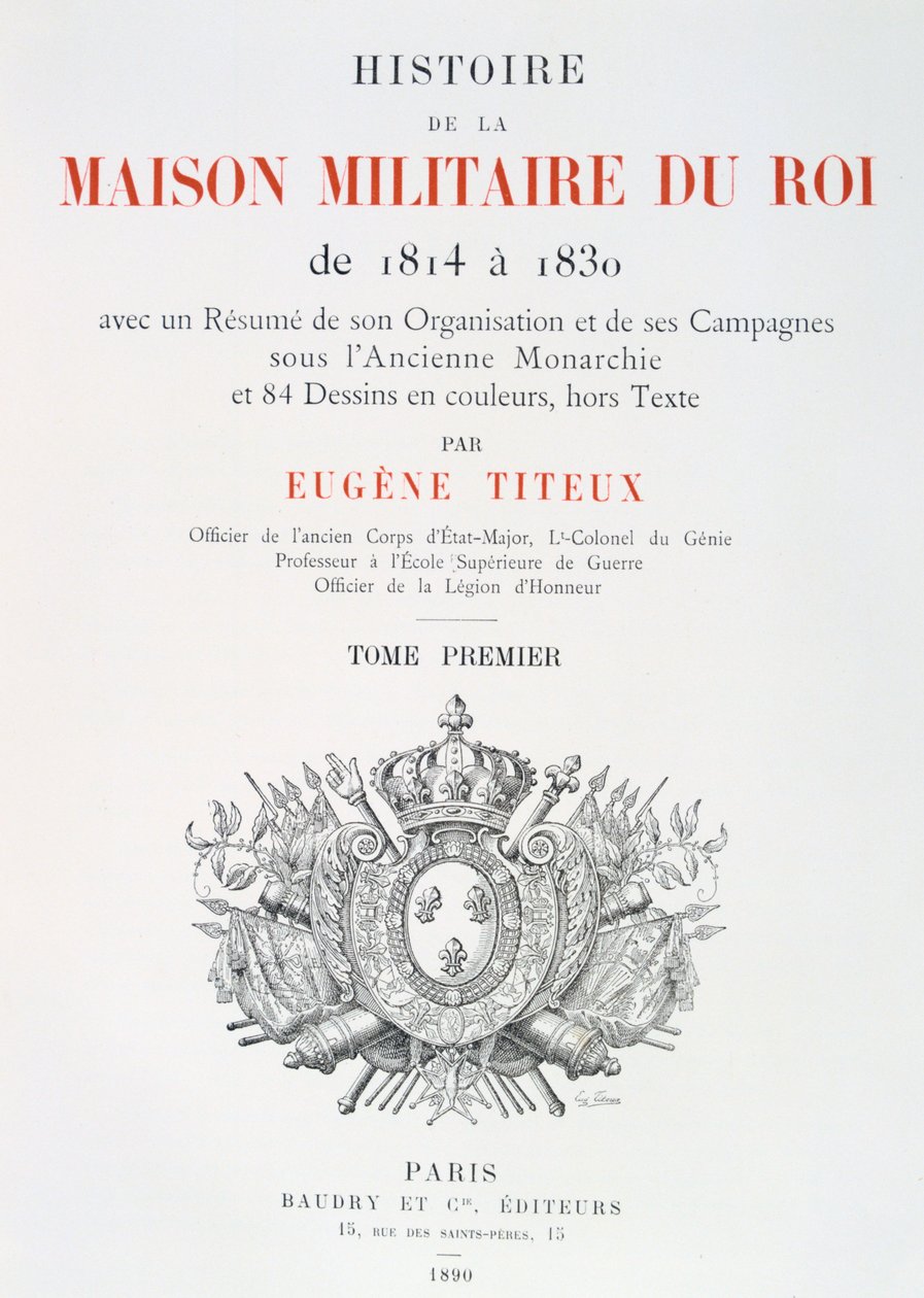 Otsikko, 1814-1830 tekijältä Eugene Titeux