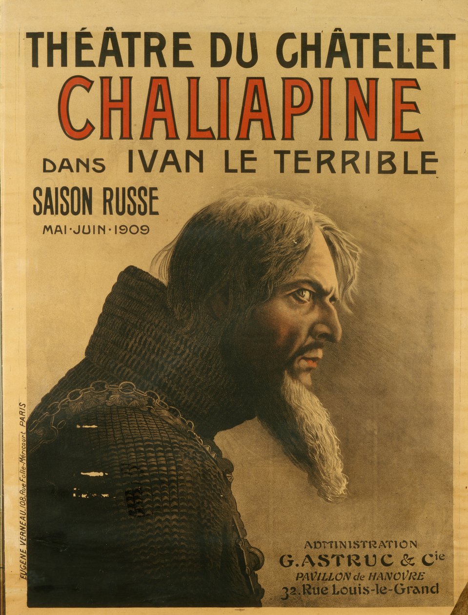 Venäjän kauden juliste Théâtre du Châtelet