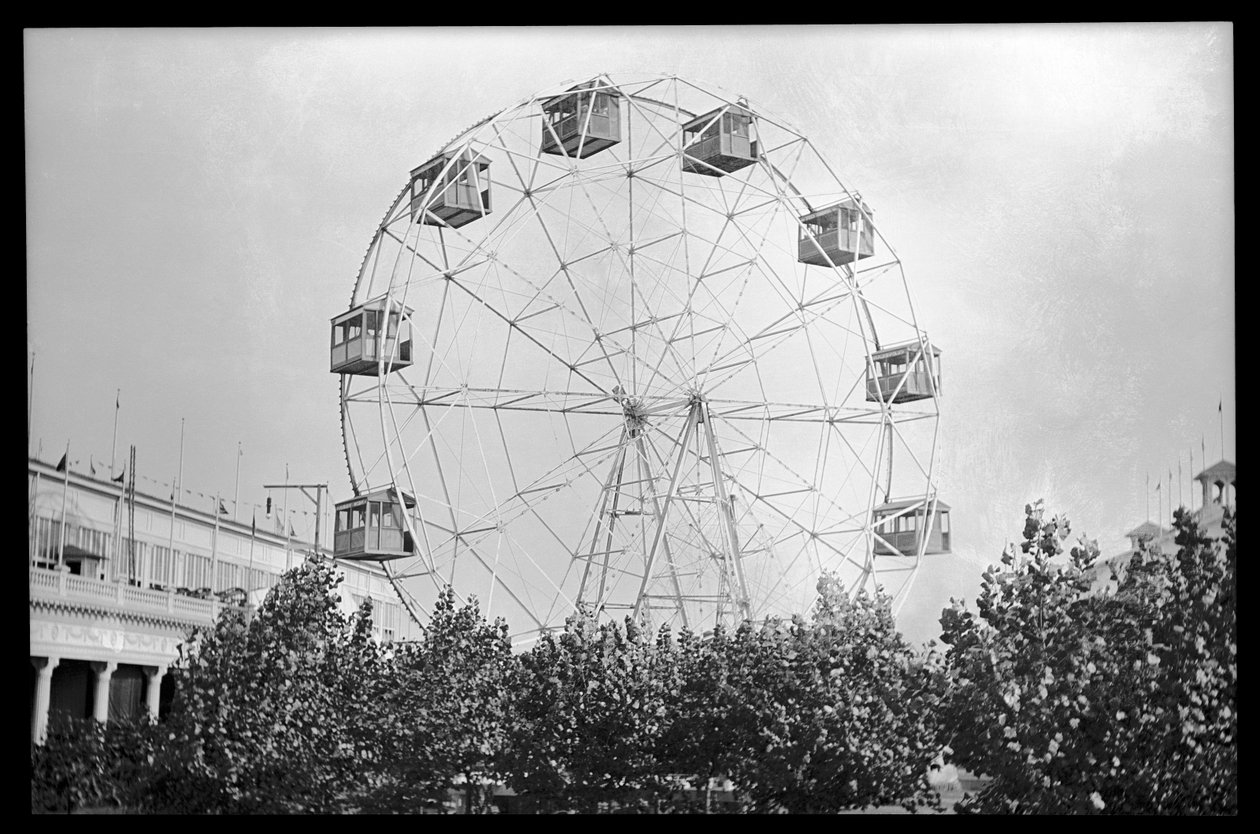 Maailmanpyörä, Coney Island, 1910 (nitraattinegatiivinen) tekijältä Eugene Wemlinger