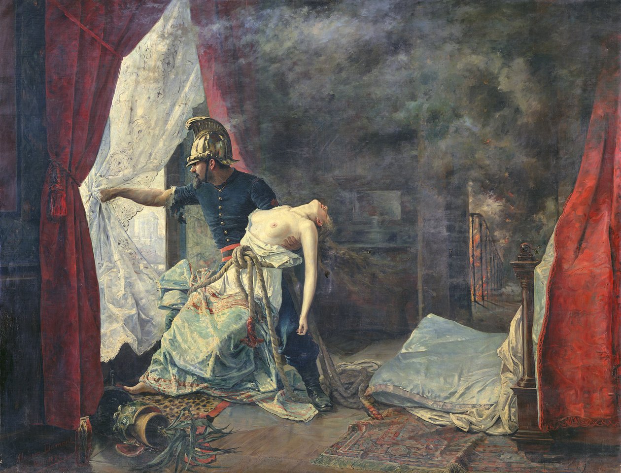 Pelastus Pariisissa, 1886 tekijältä Eugenio Alvarez Dumont