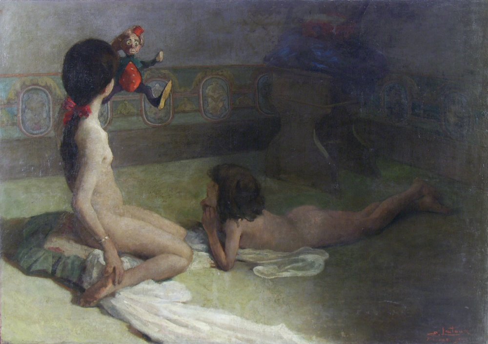 Meninas ja PolichineloGirls Pulcinella tekijältä Eugenio Latour