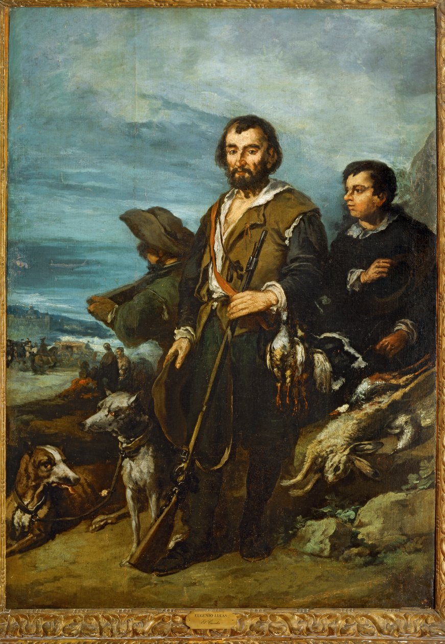 The Hunter (maalaus kankaalle) tekijältä Eugenio Lucas Velazquez