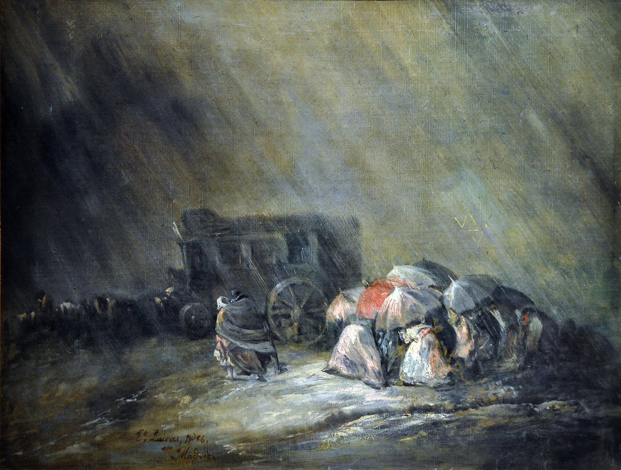 Myrsky (öljy kankaalle) tekijältä Eugenio Lucas Velázquez