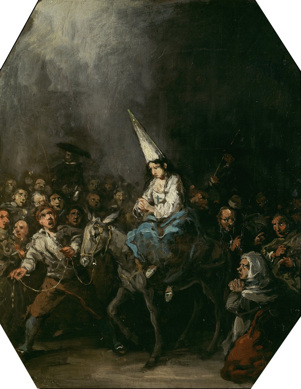 Tuomittu inkvisition toimesta, noin 1860 tekijältä Eugenio Lucas Velázquez