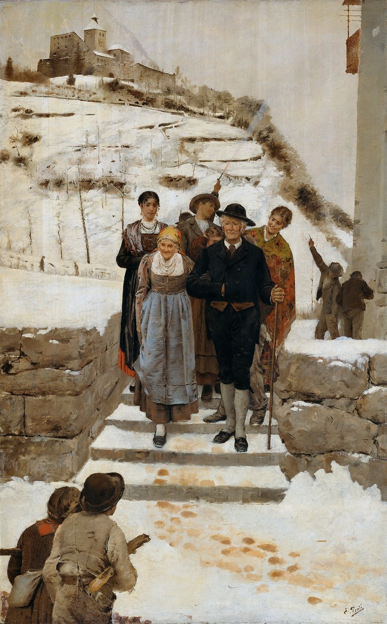 Kultaiset häät Etelä-Tirolissa tekijältä Eugenio Prati