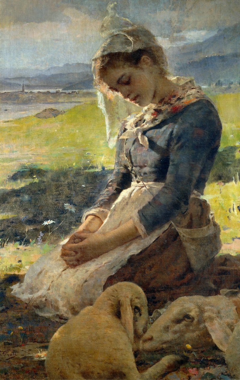 Eugenio Pratin (1842-1907) vuoristorunoutta. tekijältä Eugenio Prati