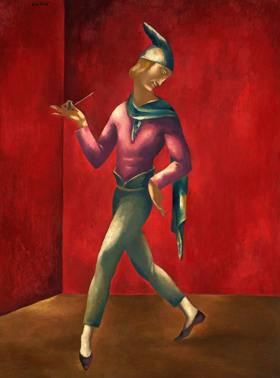 Pierrot -tanssija, klovni. tekijältä Eugeniusz Zak