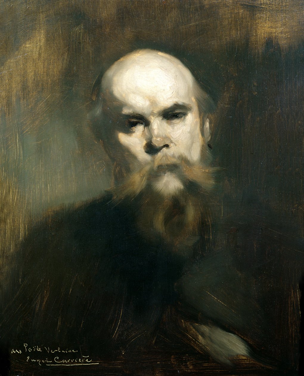 Muotokuva Paul Verlainesta (1844-96) 1890 tekijältä Eugène Carrière