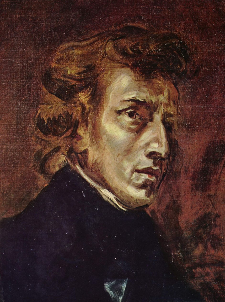Frédéric Chopinin muotokuva tekijältä Ferdinand Victor Eugene Delacroix