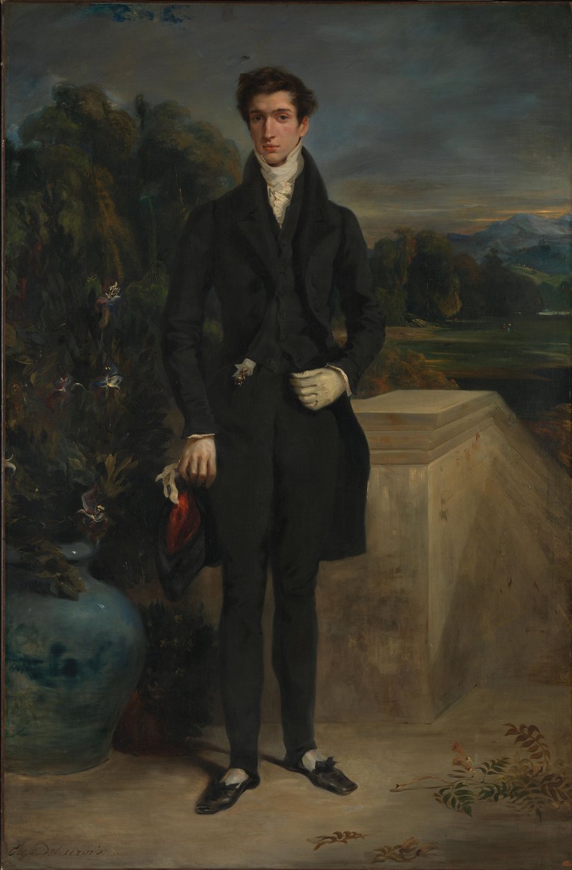 Porträt des Baron Schwiter tekijältä Ferdinand Victor Eugene Delacroix
