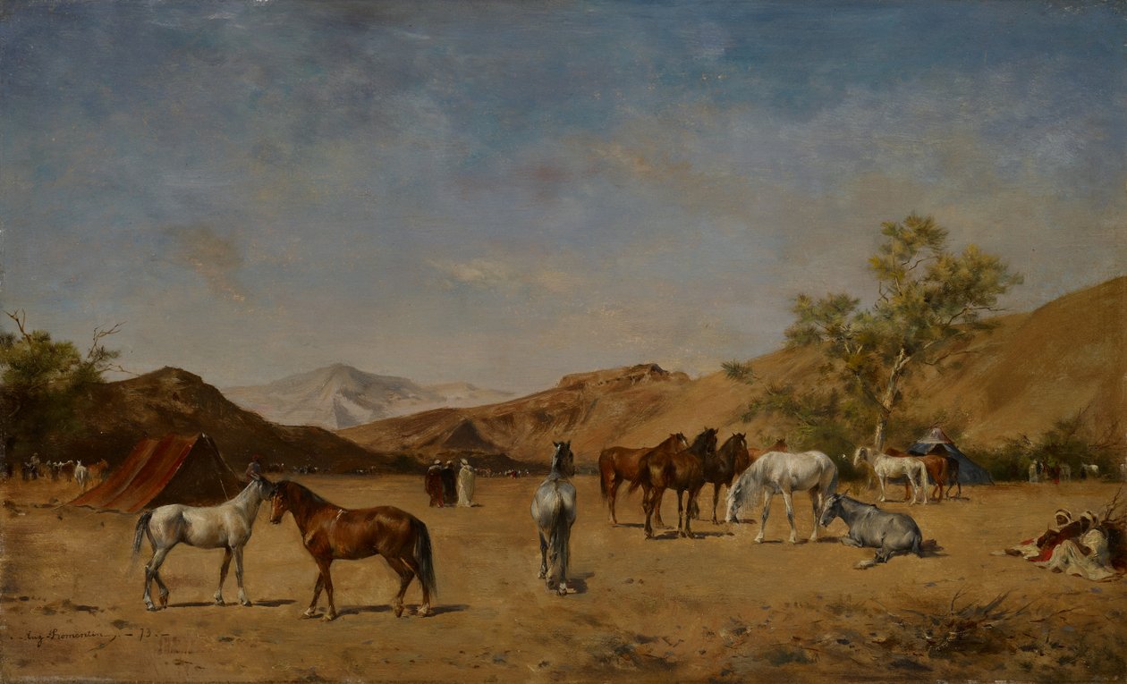 Arabian leiri, 1873 tekijältä Eugène Fromentin