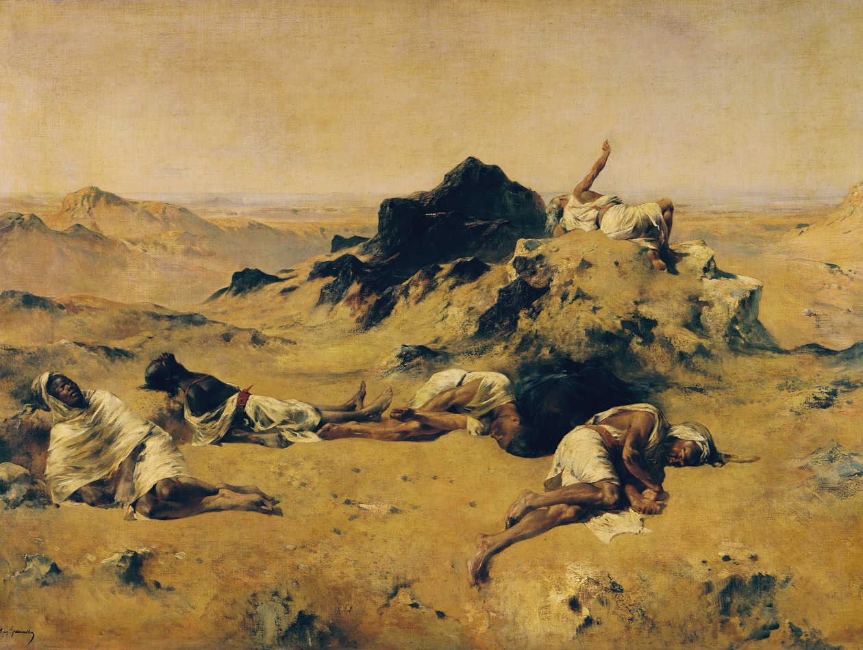Janon maa, noin 1869 tekijältä Eugène Fromentin