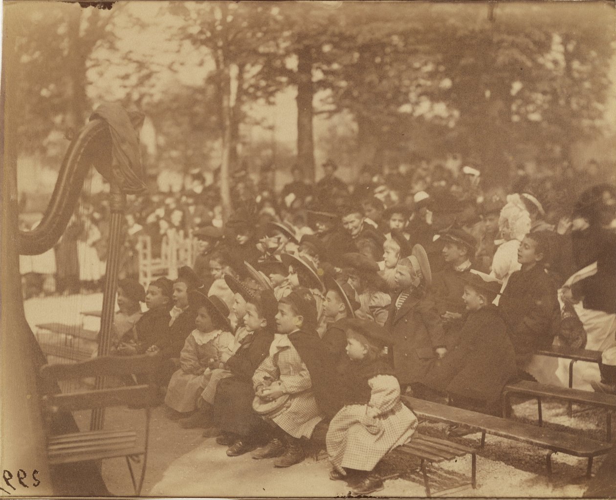Guignol, Jardin du Luxembourg tekijältä Eugène Atget