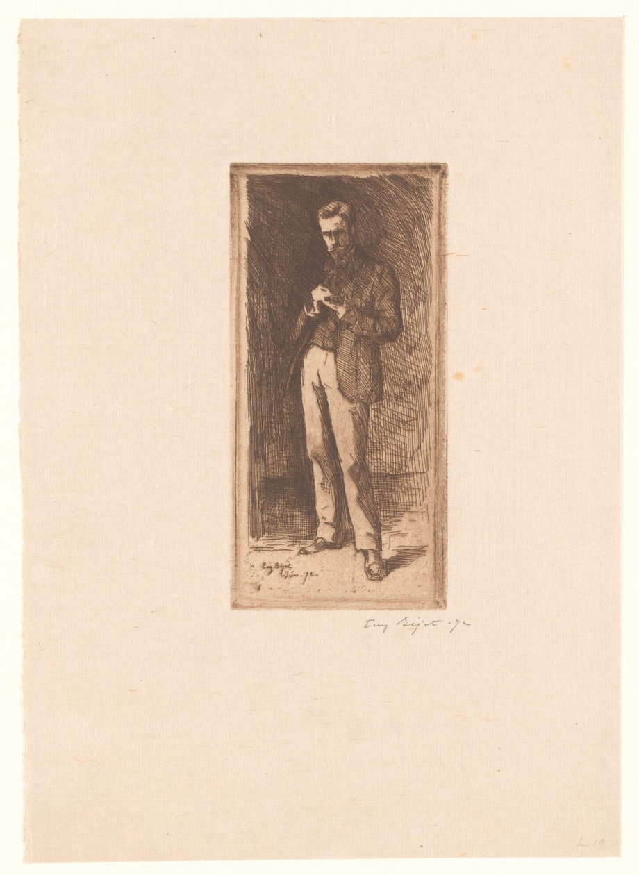 Omakuva tekijältä Eugène Bejot (signed by artist)