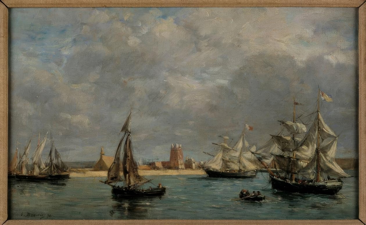 Le port de Camaret tekijältä Eugene Louis Boudin