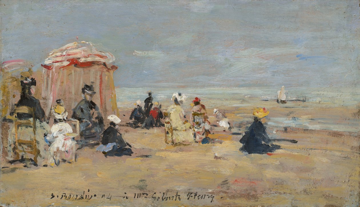 Rannalla tekijältä Eugène Boudin