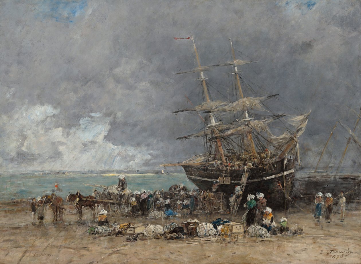 Terre-Neuvierin paluu tekijältä Eugène Boudin
