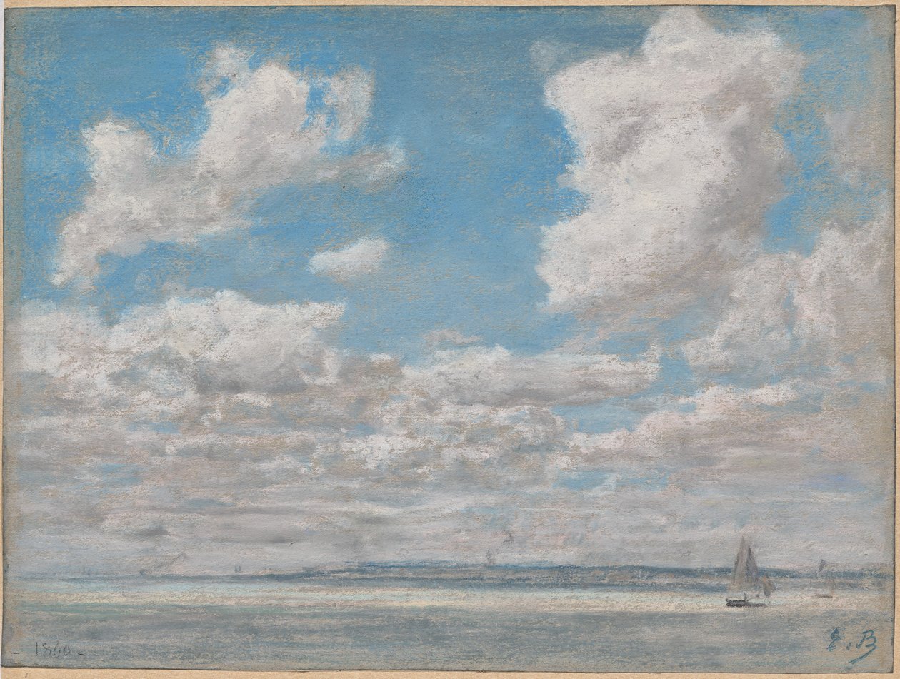 Merimaisema avoimella taivaalla tekijältä Eugène Boudin