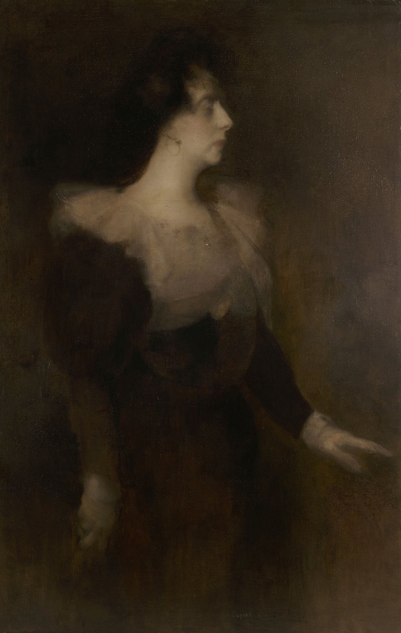 Pauline Ménard-Dorianin muotokuva 1870-1941, n. 1890. tekijältä Eugène Carrière