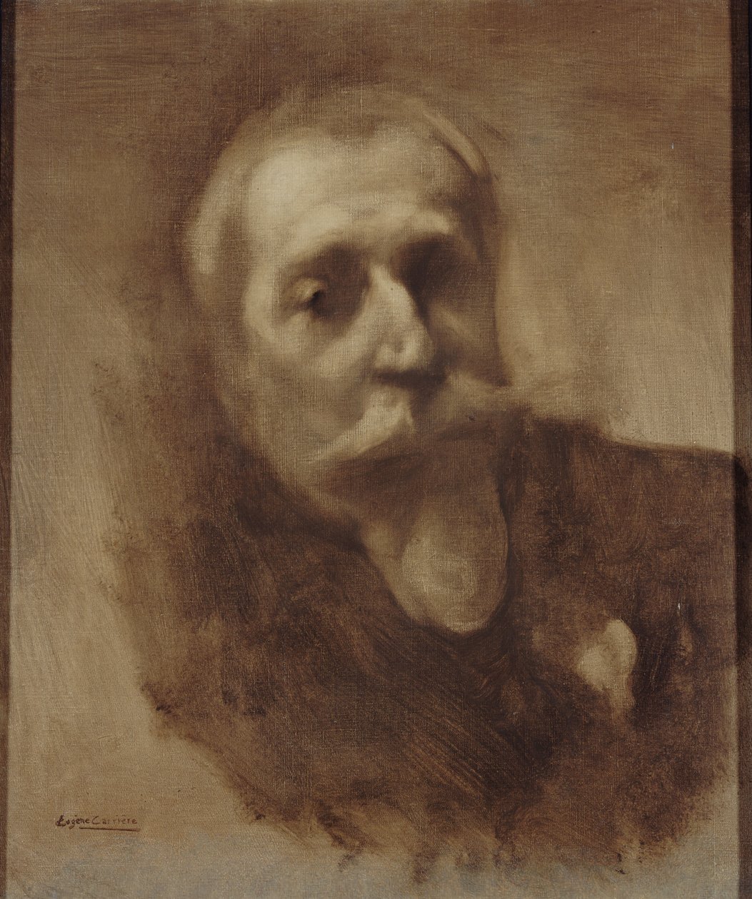 Runoilijan, toimittajan ja kirjailijan Anatole Francen muotokuva 1844-1924, n. 1900. tekijältä Eugène Carrière