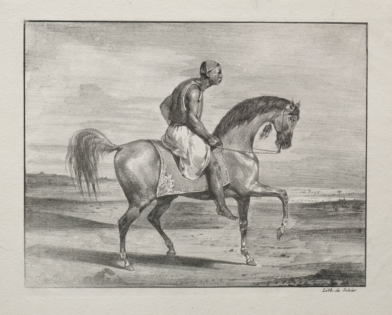 Afrikkalainen hevosen selässä tekijältä Eugène Delacroix