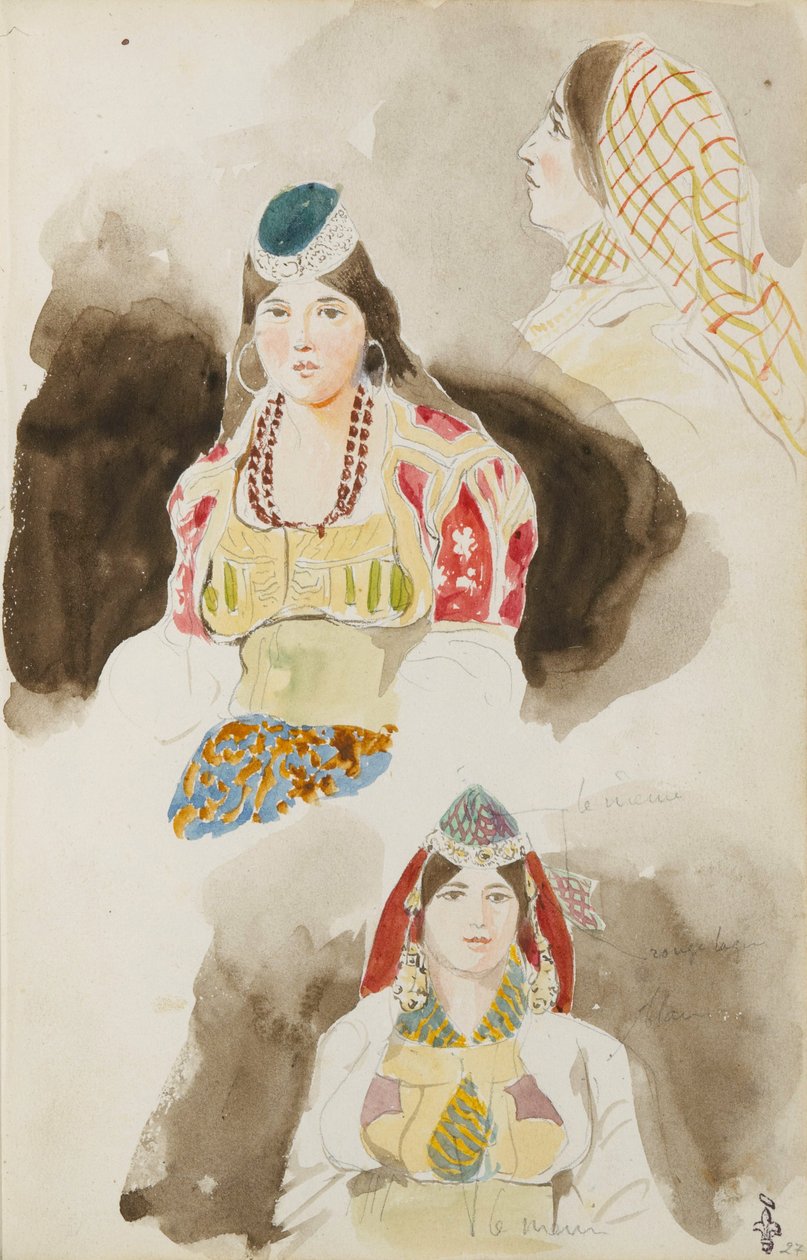 Matka-albumi Marokossa tekijältä Ferdinand Victor Eugene Delacroix