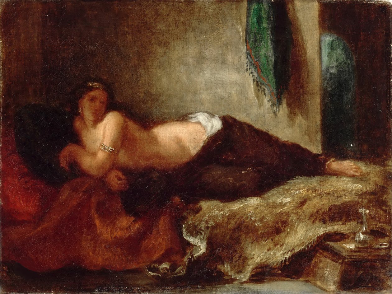 Odaliski, n. 1849. tekijältä Eugène Delacroix