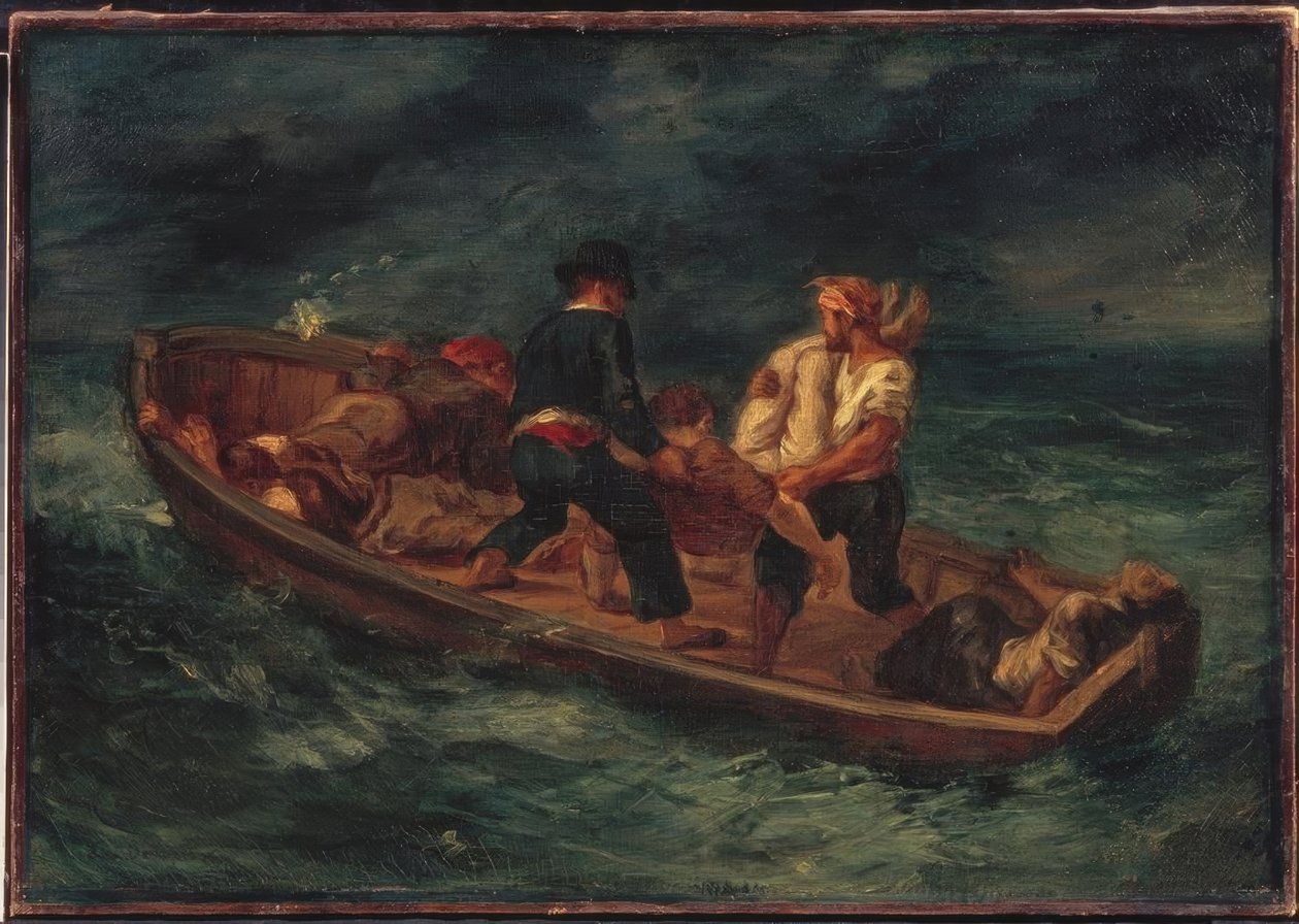 Vene, jossa on häviöjä tekijältä Ferdinand Victor Eugene Delacroix