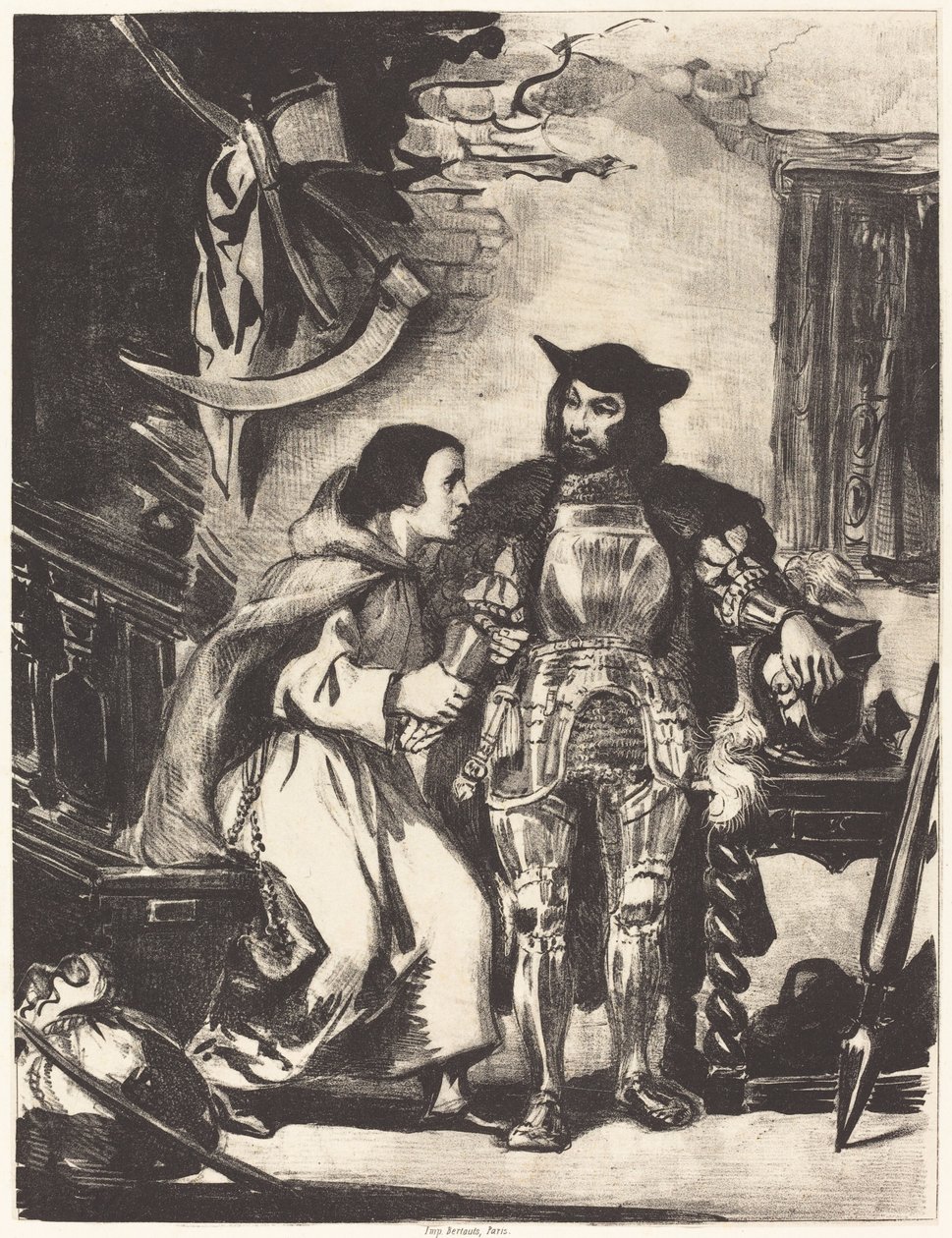 Veli Martin Goetzin kanssa, 1836. tekijältä Eugène Delacroix