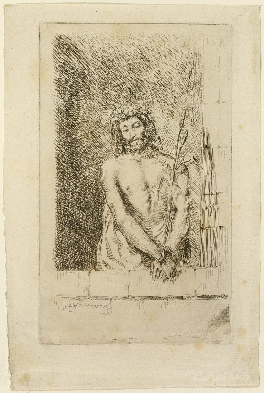 Kristus Ruovon kanssa tekijältä Eugène Delacroix