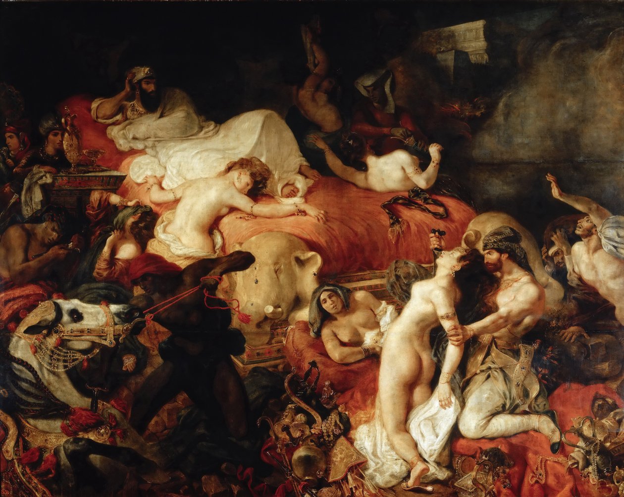 Sardanapalusin kuolema tekijältä Ferdinand Victor Eugene Delacroix