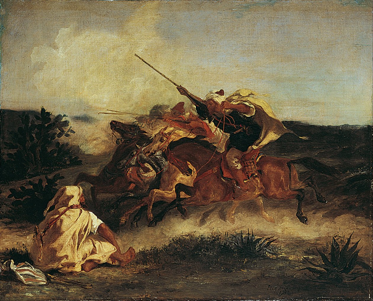 Fantasia Arabe tekijältä Ferdinand Victor Eugene Delacroix