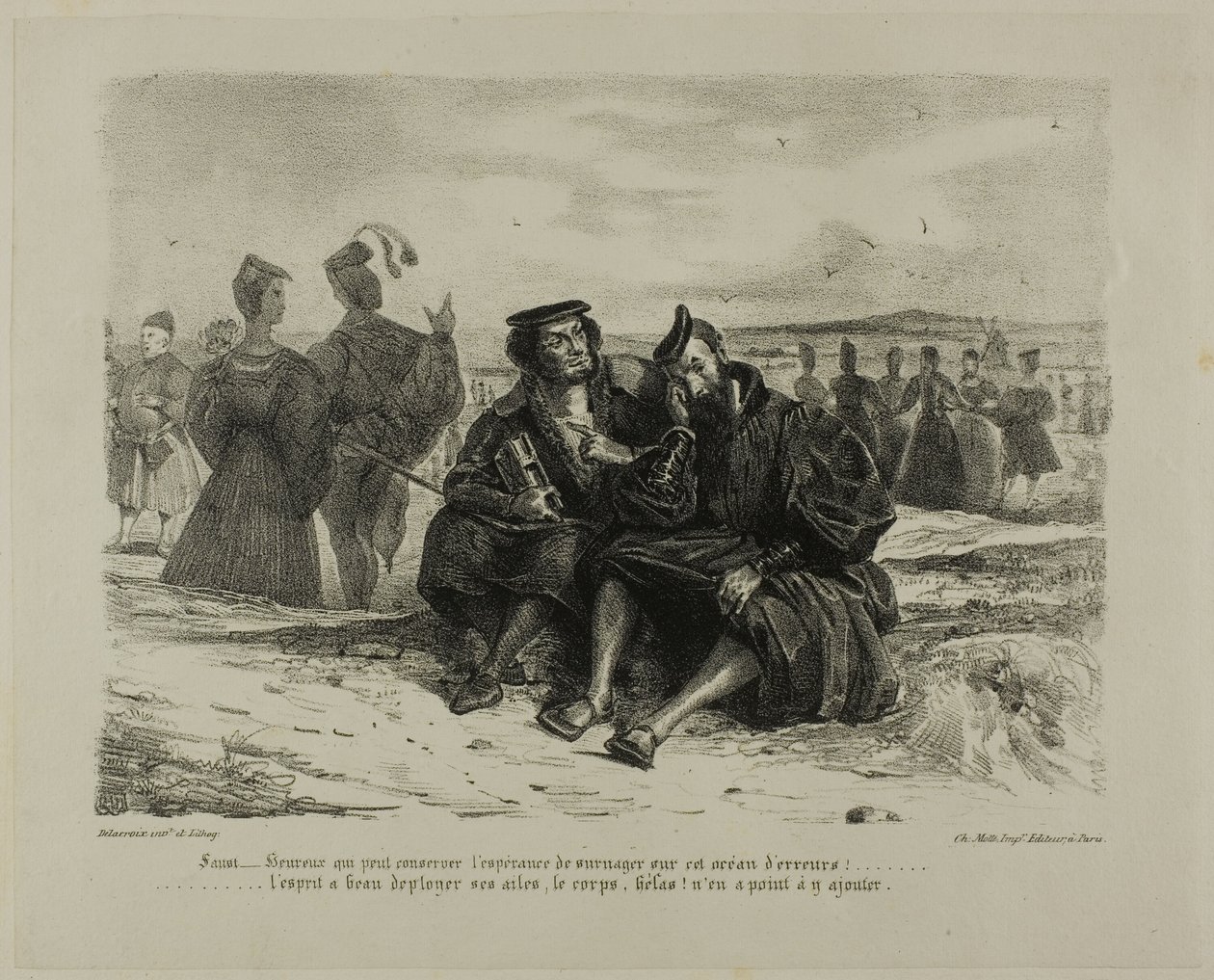 Faust ja Wagner, Faustista tekijältä Eugène Delacroix