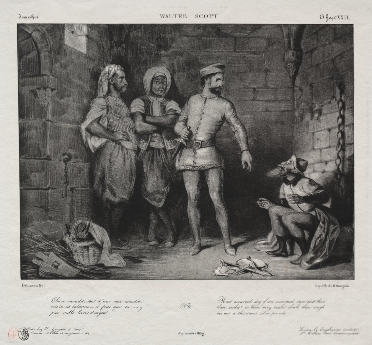 Fronte-Boeuf ja juutalainen tekijältä Eugène Delacroix